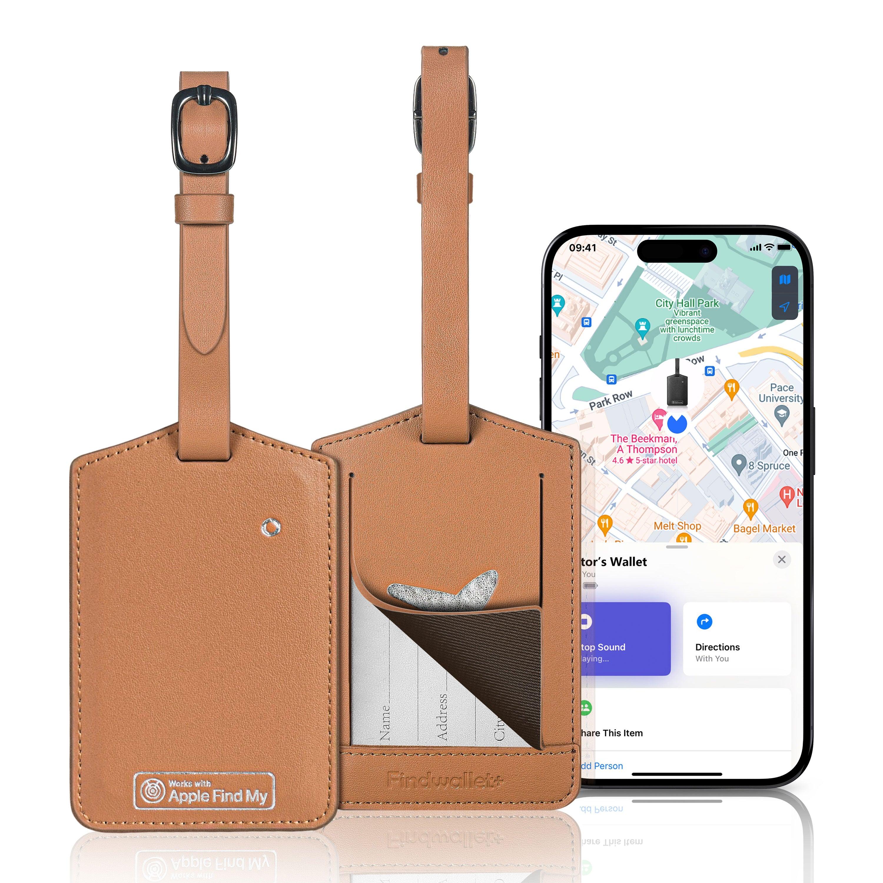 Smart Tracker と Findwallet™ の統合機能 (ブラウン)
