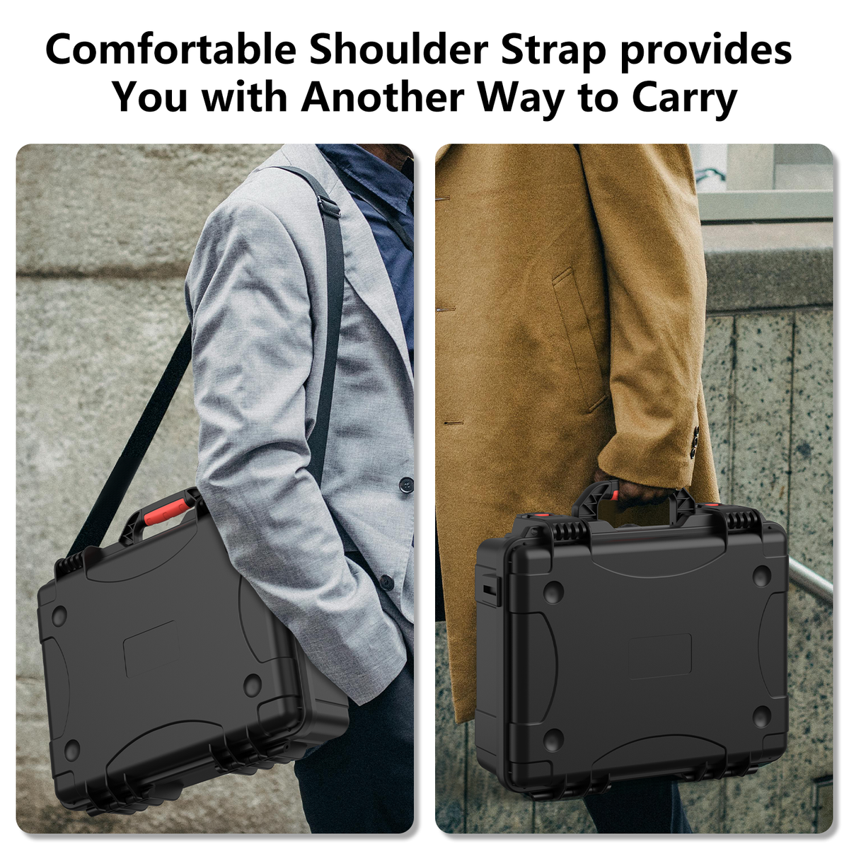 Starlink Mini Waterproof Hard Case with Precision Foam, Shoulder Strap for Travel & Camping