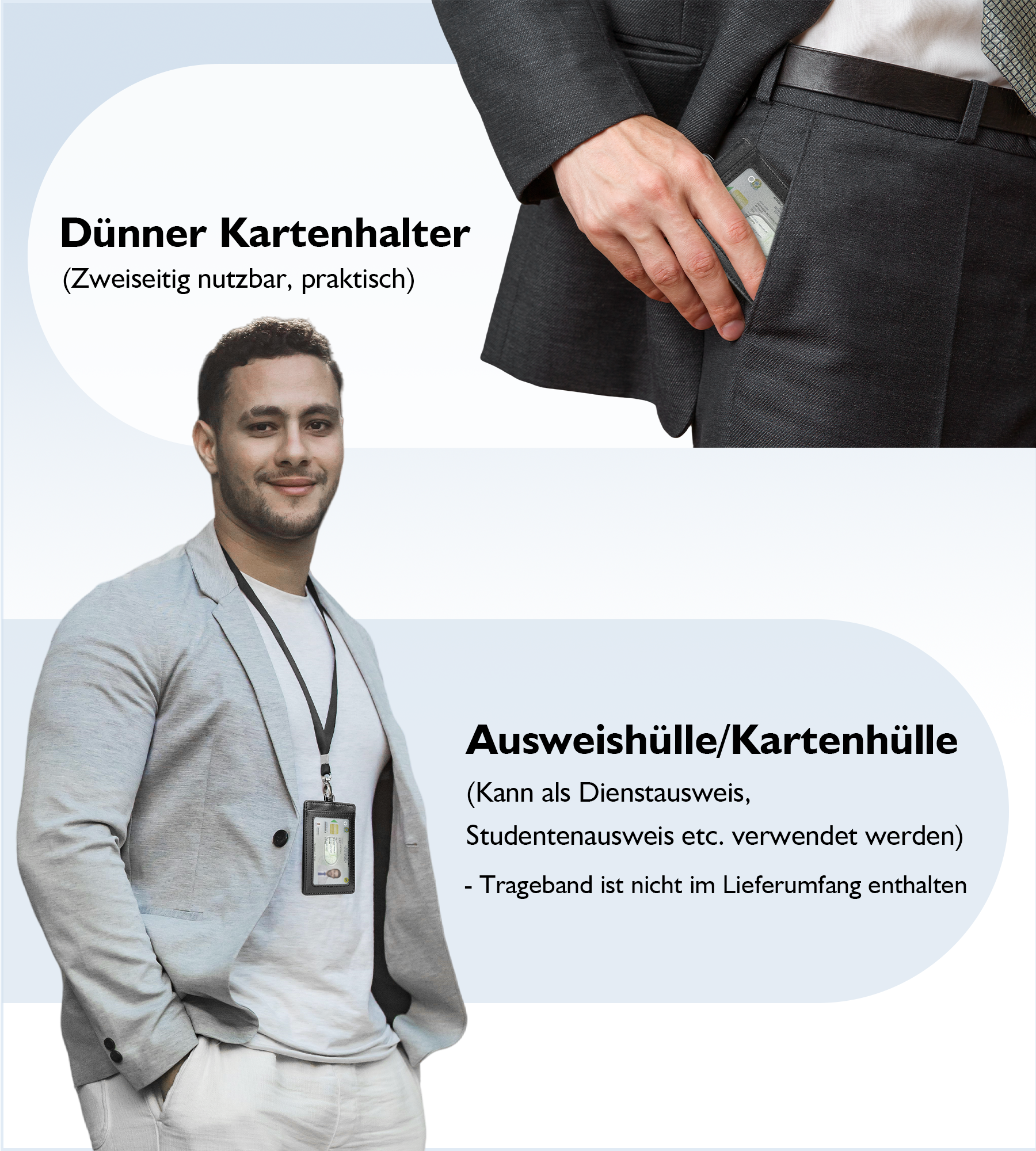 Findwallet™ ID-Kartenhalter mit Smart Tracker (Schwarz)