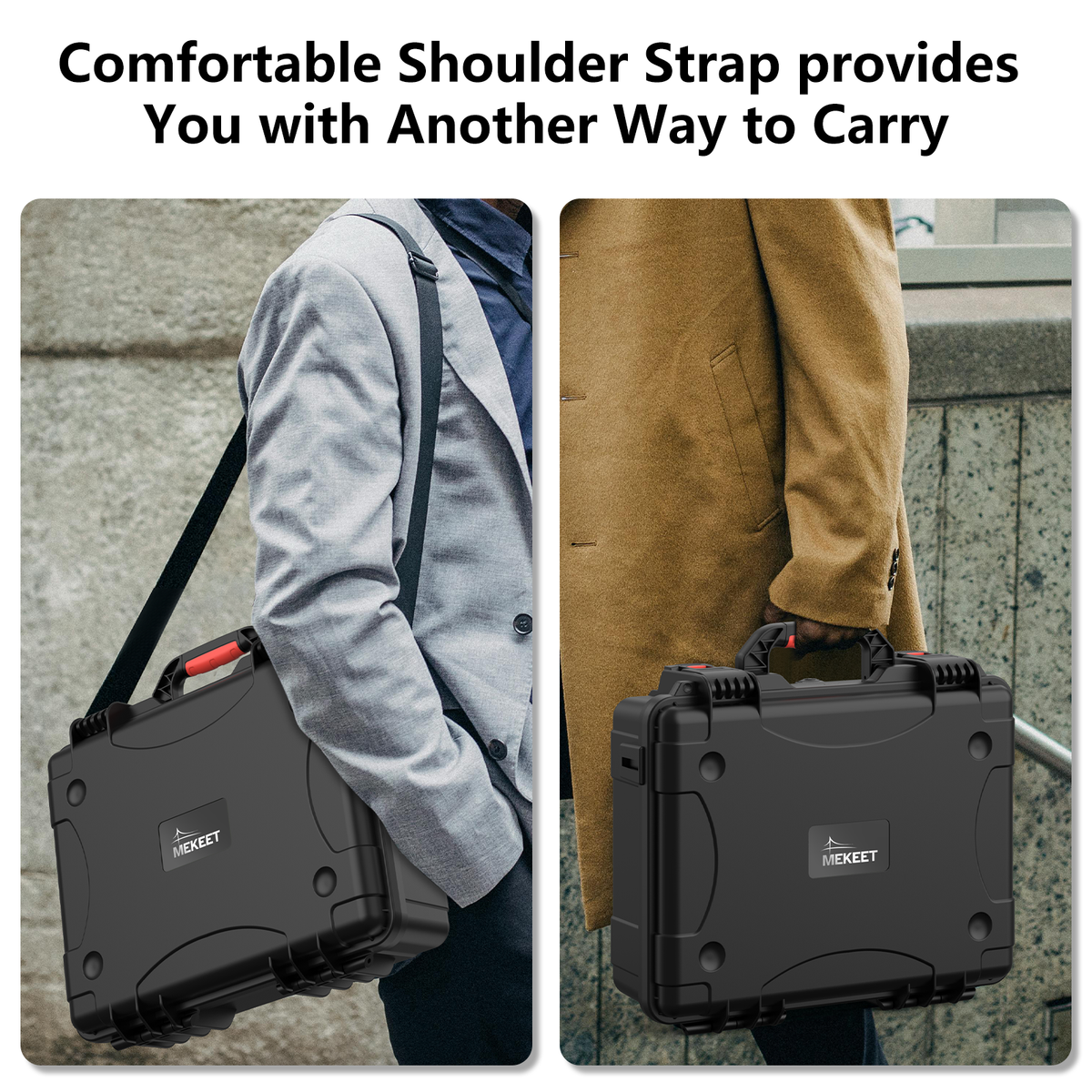 Starlink Mini Waterproof Hard Case with Precision Foam, Shoulder Strap for Travel & Camping