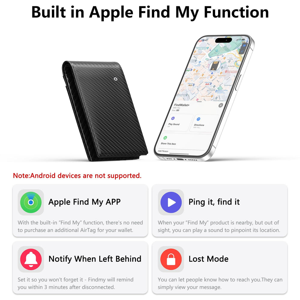 Findwallet® Bifold Wallet with Smart Tracker
