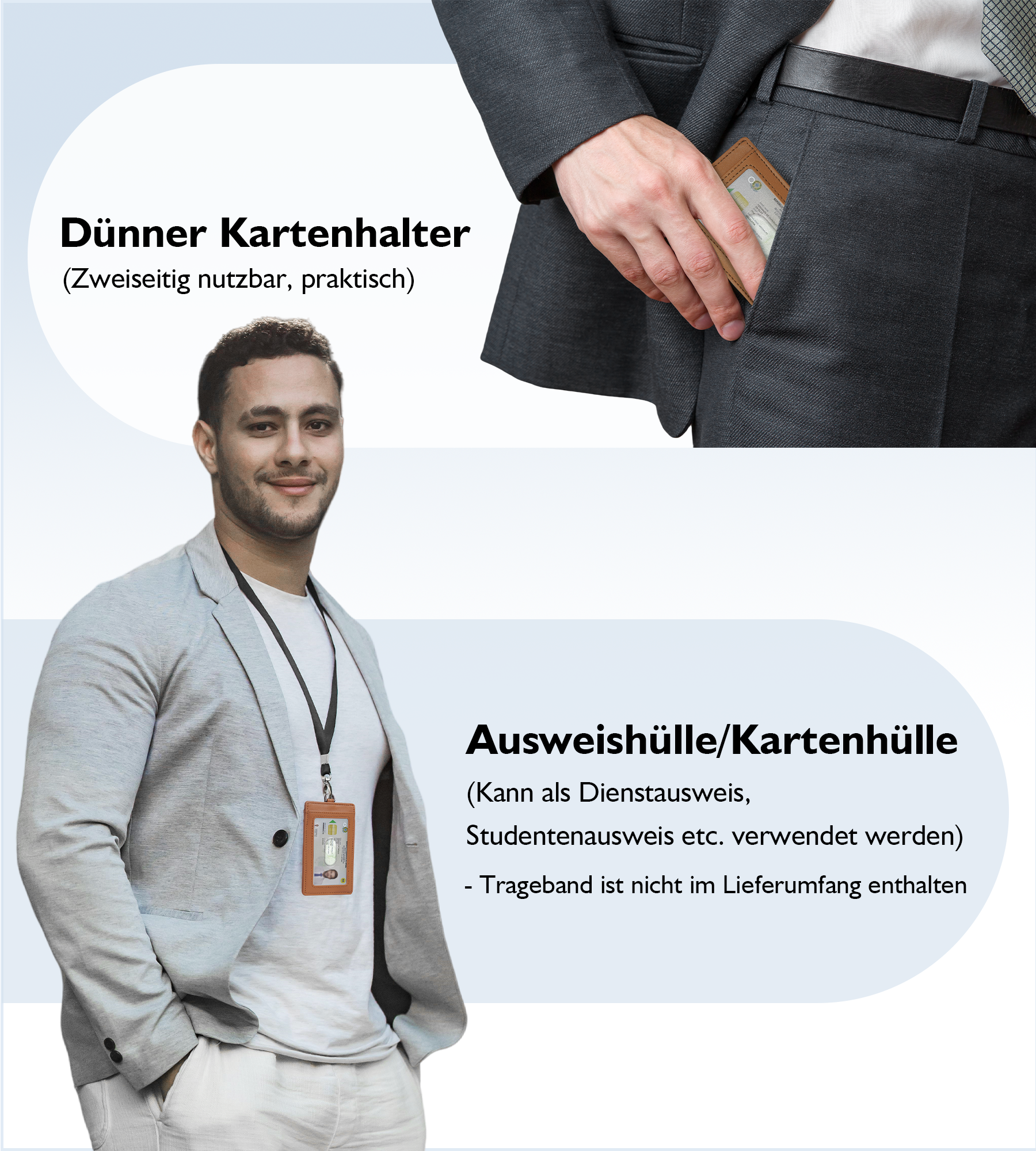 Findwallet™ ID-Kartenhalter mit Smart Tracker (Braun)